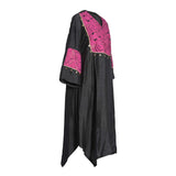 Fahm Women's Black/Purple Dress, Free Size