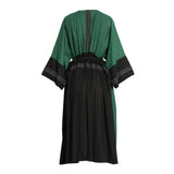 Fahm Women's Green & Black Abaya Free Size