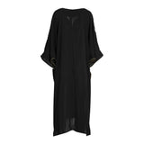 Fahm Women's Black Dress, Free Size