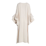 Fahm Women's Cream Dress, Free Size