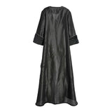 Fahm Women's Black Abaya, Free Size
