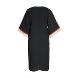 Fahm Women's Black Dress, Free Size