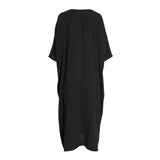 Fahm Women's Black Dress, Free Size