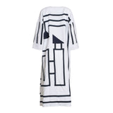 Fahm Women's White Dress, Free Size