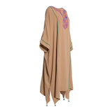 Fahm Women's Beige Dress, Free Size