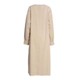 Fahm Women's Beige Dress, Free Size