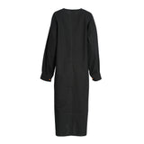 Fahm Women's Black Dress, Free Size