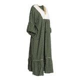 Fahm Women's Green Dress, Free Size