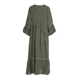 Fahm Women's Green Dress, Free Size