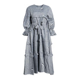 Fahm Women's Denim Dress, Free Size