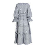 Fahm Women's Denim Dress, Free Size