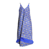 Fahm Women's Royal Blue Dress, Free Size