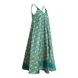Fahm Women's Green Dress, Free Size