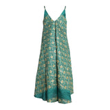 Fahm Women's Green Dress, Free Size
