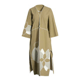 Fahm Women's Army Green Dress, Free Size