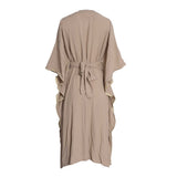 Fahm Women's Khaki Dress, Free Size
