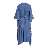 Fahm Women's Blue Dress, Free Size