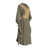 Fahm Women's Army Green Dress, Free Size
