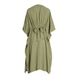 Fahm Women's Green Dress, Free Size