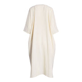 Fahm Women's Beige & Printed Dress, Free Size