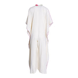 Fahm Women's Printed Cream Overall Free Size
