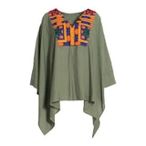Fahm Women's Green Blouse & Pant Set, Free Size