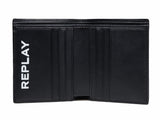 Replay Men's Leather Wallet With Logo