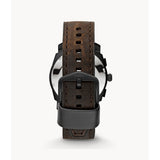 Fossil Machine Men's Mid-Size Chronograph Brown Leather Watch