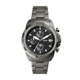 Fossil Bronson Chronograph 44mm Smoke Stainless Steel Men's Watch