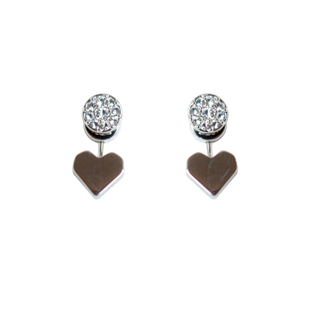 Fossil Earrings Heart Jacket Silver | Earring | Fashion Jewellery | GCC | Jewellery | SP | Valentine | Women Earrings | Womens Fossil Earrings Heart Jacket Silver | Earring | Fashion Jewellery | GCC | Jewellery | SP | Valentine | Women Earrings | Womens