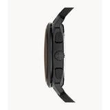 Fossil Machine Men's Chronograph Dark Brown Leather Watch and Bracelet Box Set