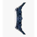 Fossil Bronson Men's Chronograph Navy Stainless Steel Watch
