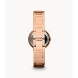 Fossil Virginia Women's Rose-Tone Stainless Steel Watch