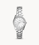 Fossil Scarlette Women's Mini Three-Hand Date Stainless Steel Watch