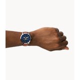 Fossil Neutra Men's Moonphase Multifunction Brown Eco Leather Watch