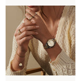 Fossil Scarlette Women's Mini Three-Hand Date Two-Tone Stainless Steel Watch