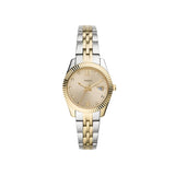 Fossil Scarlette Women's Mini Three-Hand Date Two-Tone Stainless Steel Watch