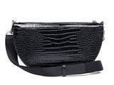 Half Moon Bag With Croc Print