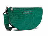 Half Moon Bag With Croc Print