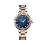 Cerruti 1881 Pace Women Dark Blue ,Silver And Rose Gold Watch