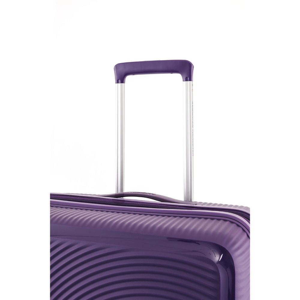Purple American Tourister Soundbox Medium Trolley Grande