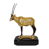 Goldline New Gold Oryx On Wood Black Base