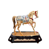 Goldline Small Horse Gold Silver Saddle