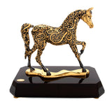 Goldline Arabian Horse Calligraphy Black/Gold
