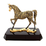 Goldline Arabian Horse Calligraphy Black/Gold