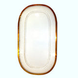 Griffe Oval Tray Gold Rim 60X30 cm