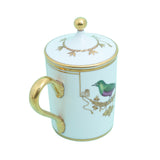 Richard Ginori Impero Voliere Geai Kit Mug With Cover - Blue Salon