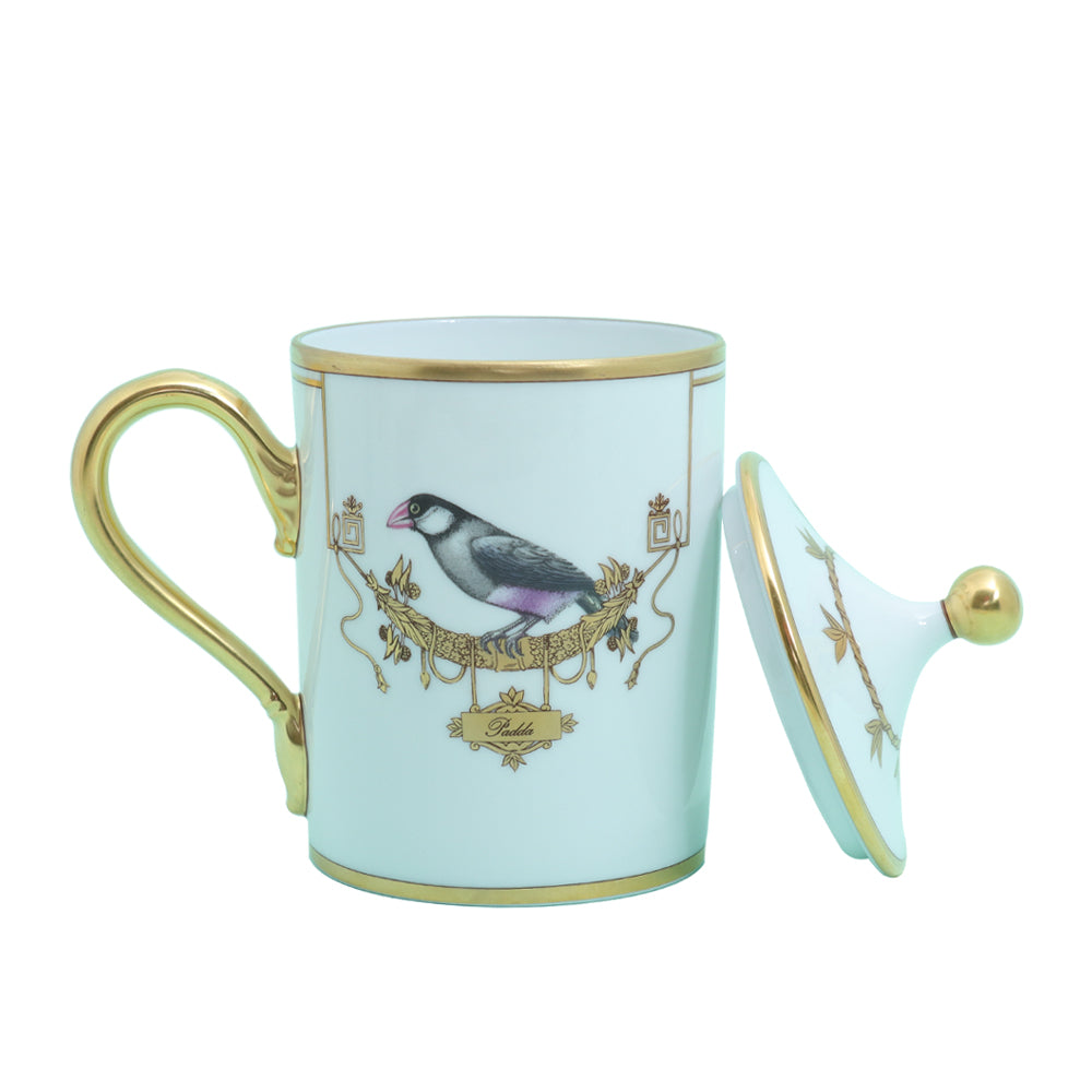 Richard Ginori Impero Shape Voliere Du Canada Kit Mug With Cover | Drinkware Richard Ginori Impero Shape Voliere Du Canada Kit Mug With Cover | Drinkware