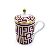 Richard Ginori Labirinto Ametista Mug With Cover
