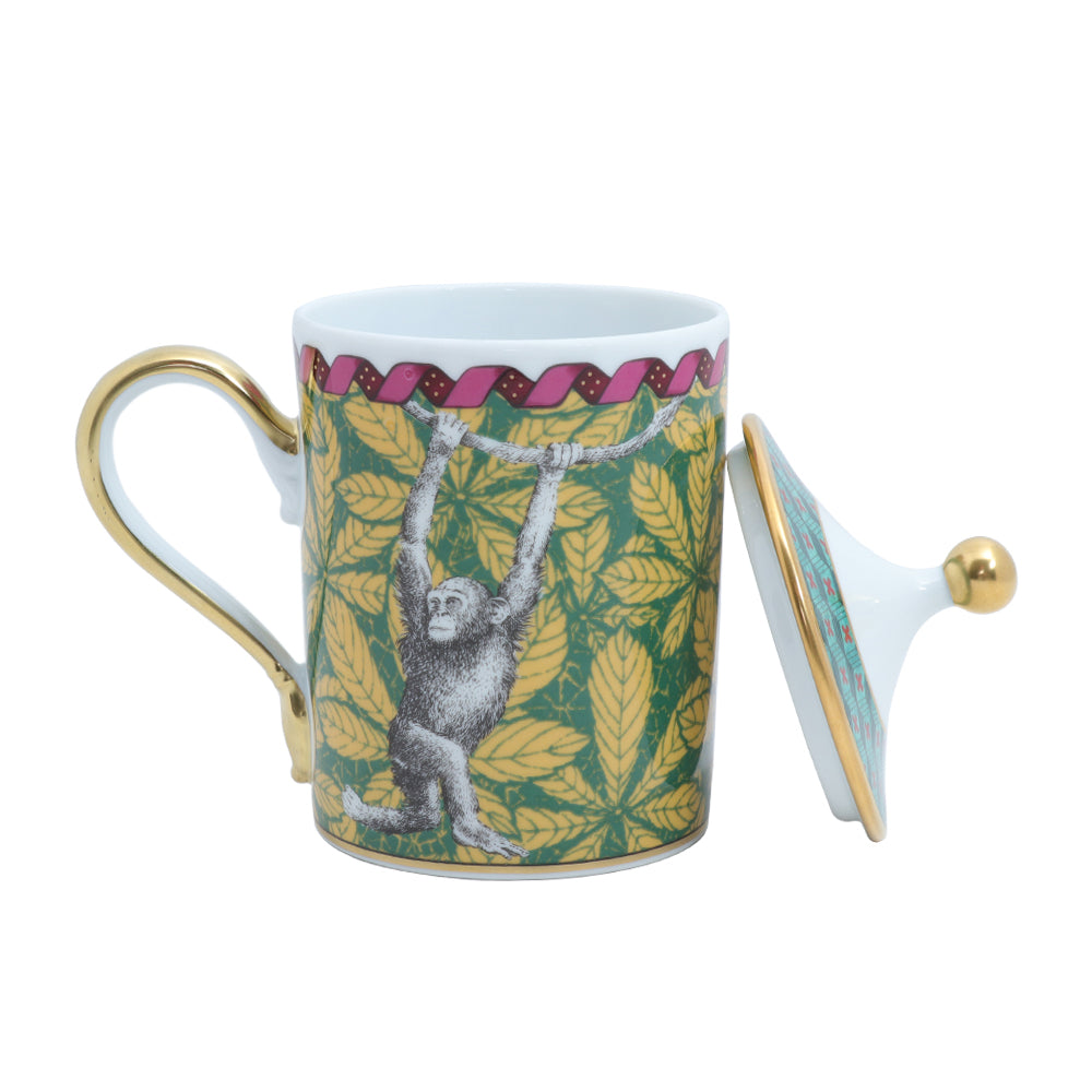Richard Ginori Infusion Totem Scimmia Mug With Cover | Drinkware Richard Ginori Infusion Totem Scimmia Mug With Cover | Drinkware